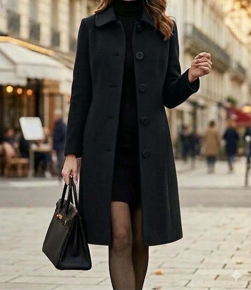 HELENA | Coat with structured silhouette - Liora Melbourne