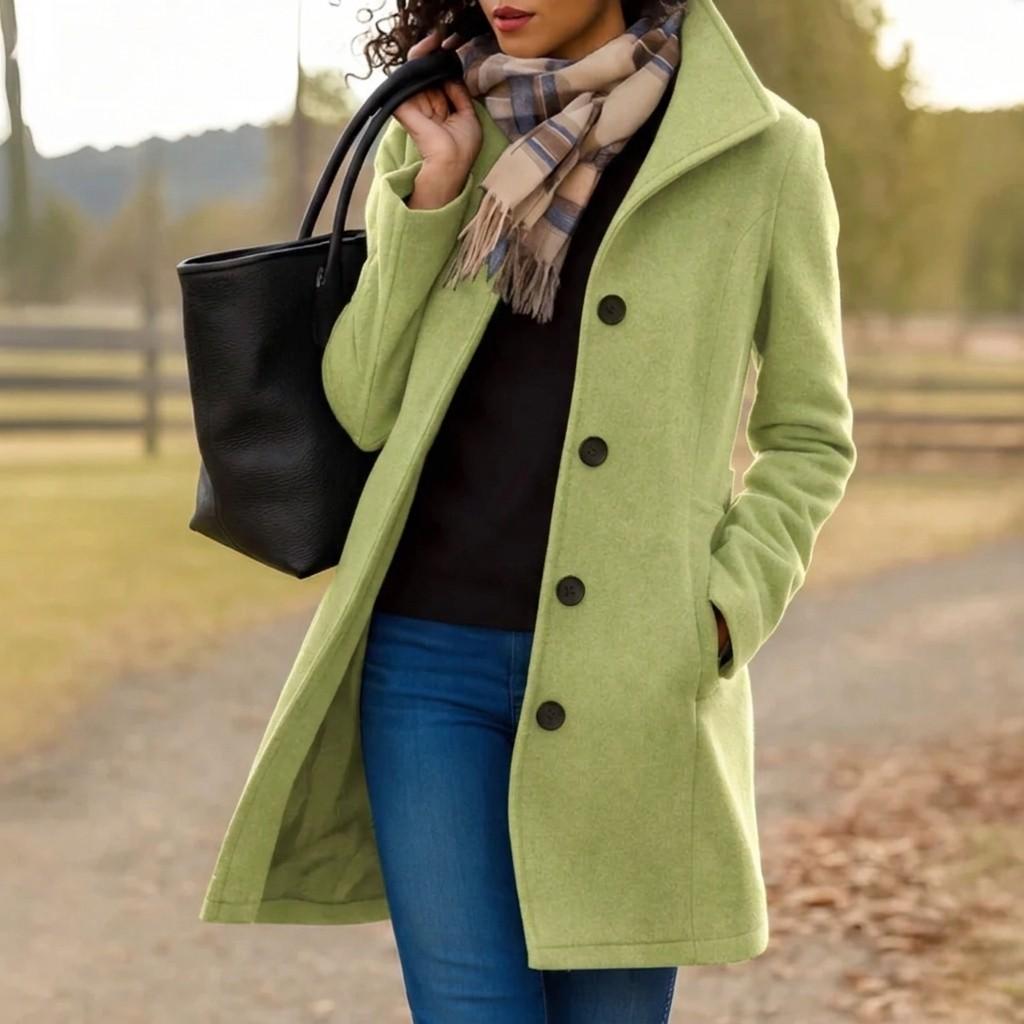 ADRIANA | Coat with wrap silhouette - Liora Melbourne