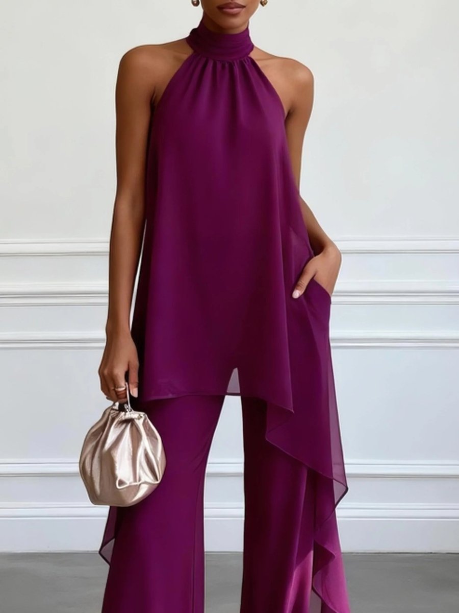QUINN | Set with halter-neck top and trousers - Liora Melbourne