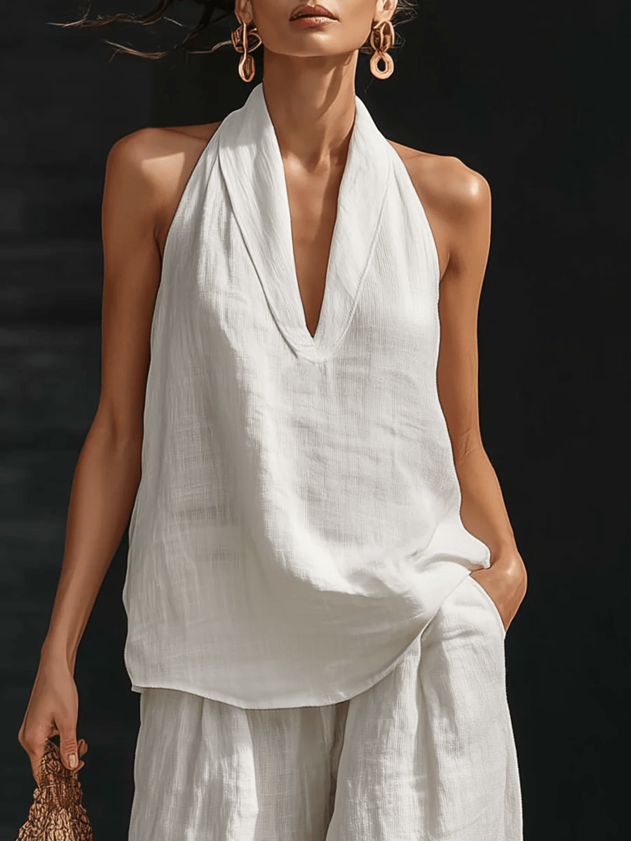 CARLOTTA | Set with wide-leg trousers - Liora Melbourne