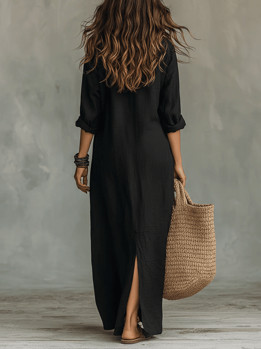 ALESSIA | Maxi dress with button detailing - Liora Melbourne