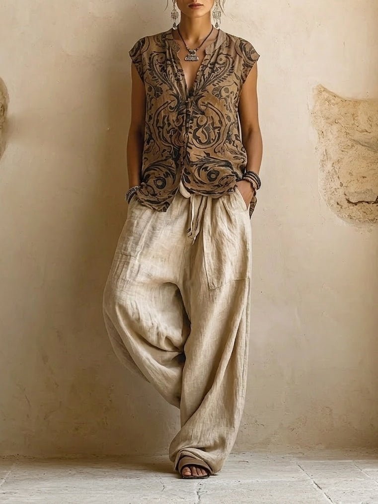 ISLA | Set with wide-leg pants - Liora Melbourne