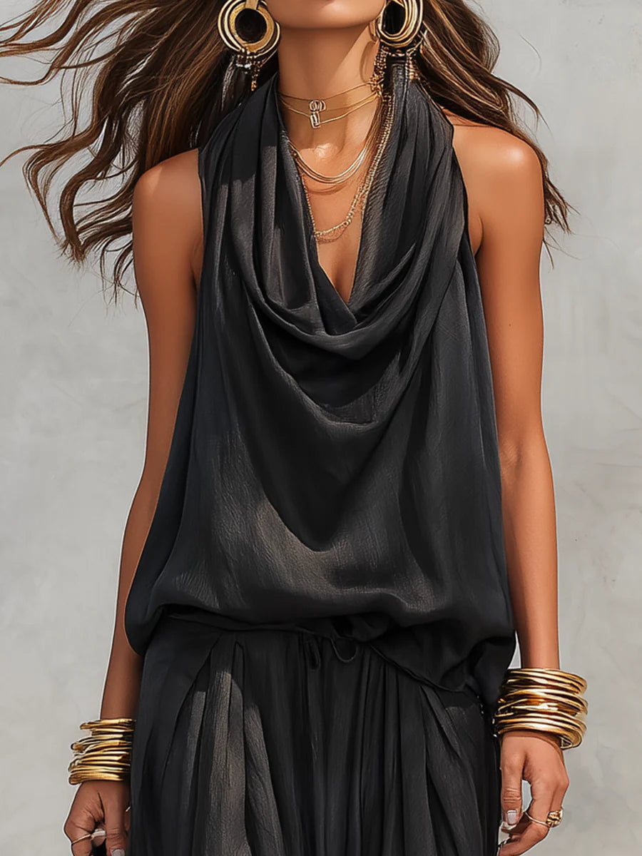 DEMETRIA | Set with wide-leg trousers - Liora Melbourne
