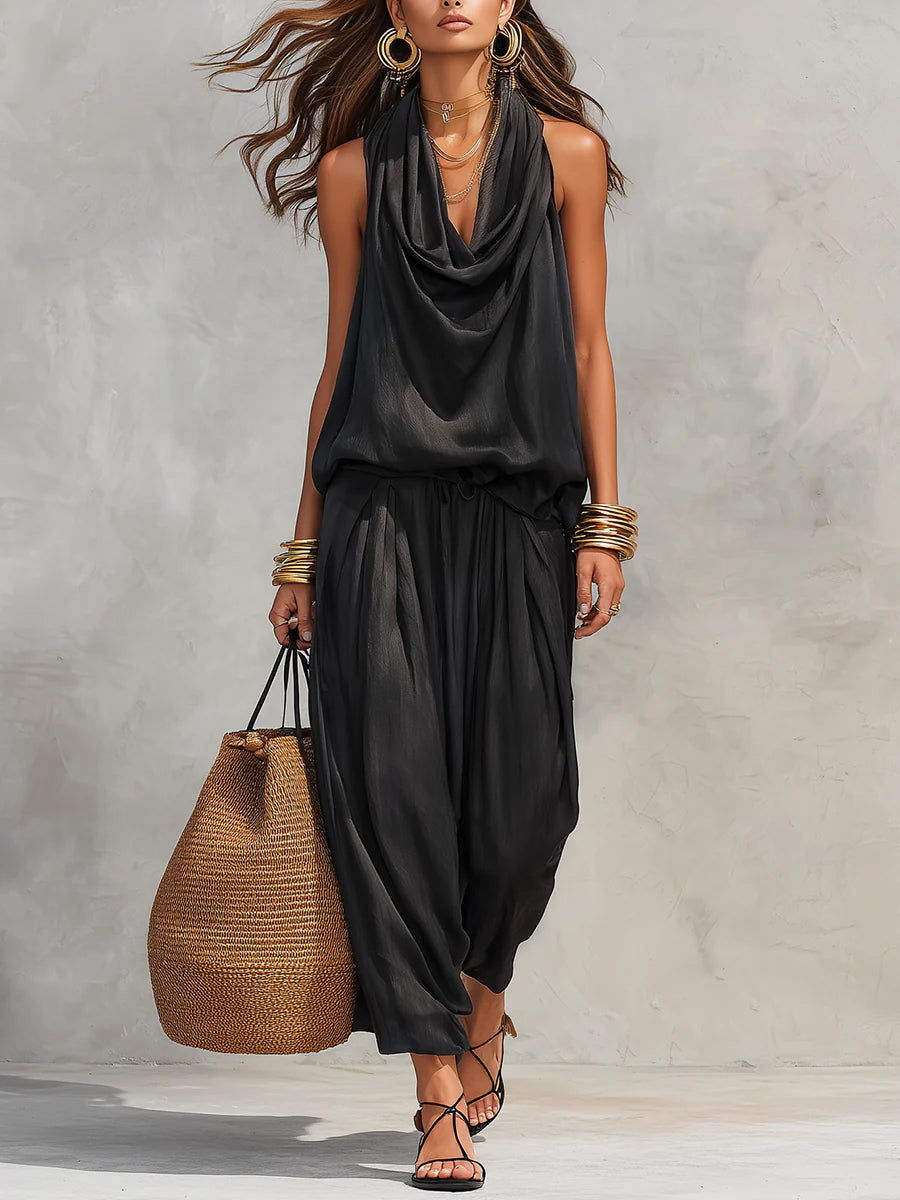 DEMETRIA | Set with wide-leg trousers - Liora Melbourne