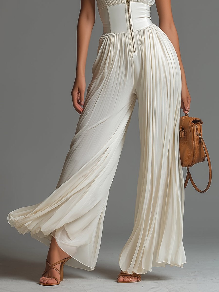 STEVIE | Jumpsuit with wide-leg trousers - Liora Melbourne