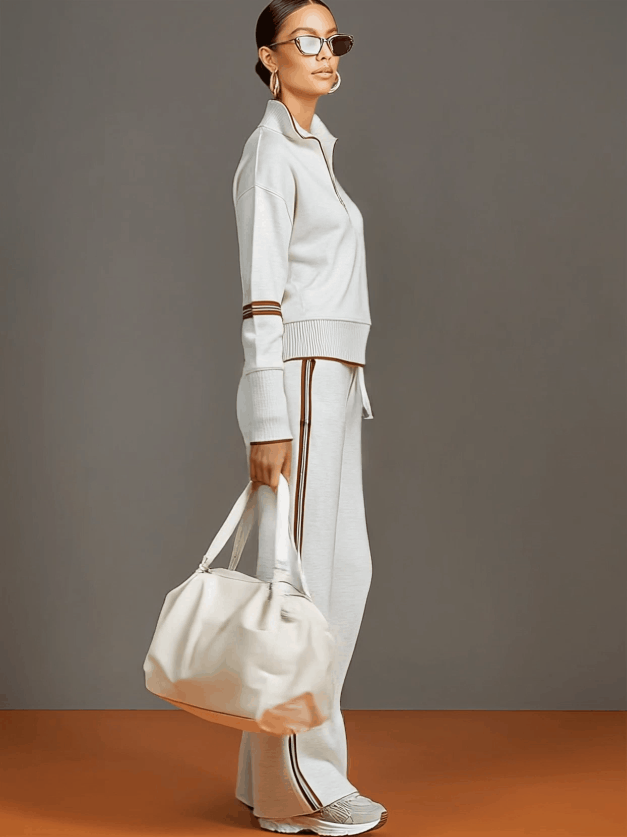 KINSLEY | Set with wide-leg pants