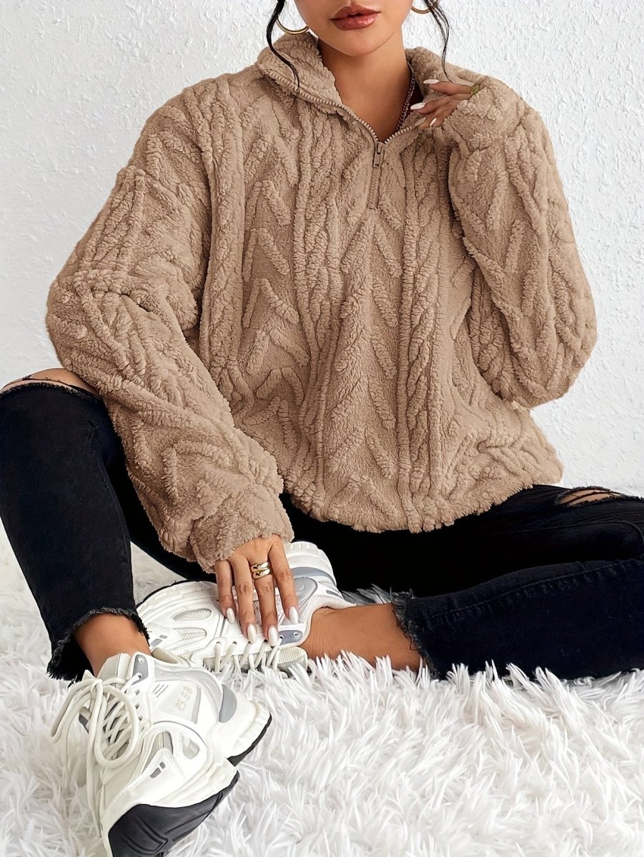 ALEXIS | Fleece jumper with relaxed fit - Liora Melbourne