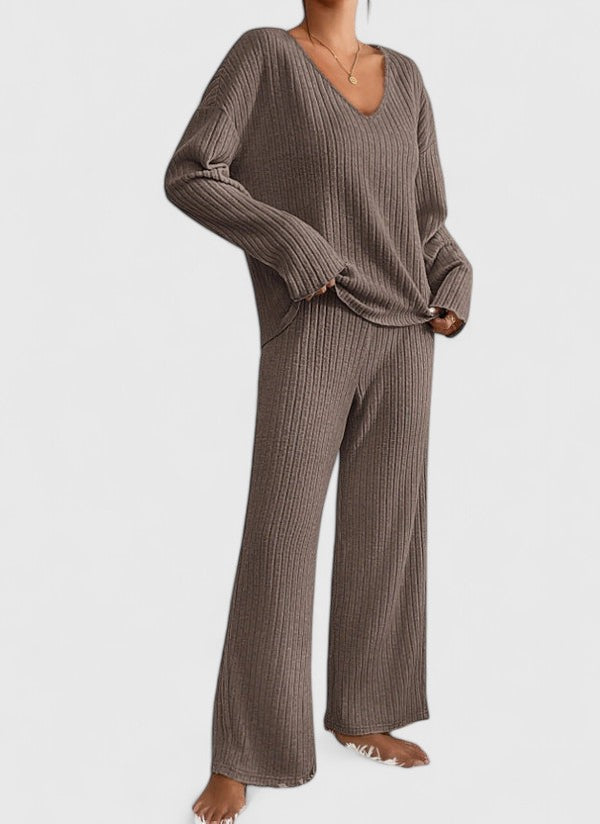 ANGELINE | Set with wide-leg pants - Liora Melbourne