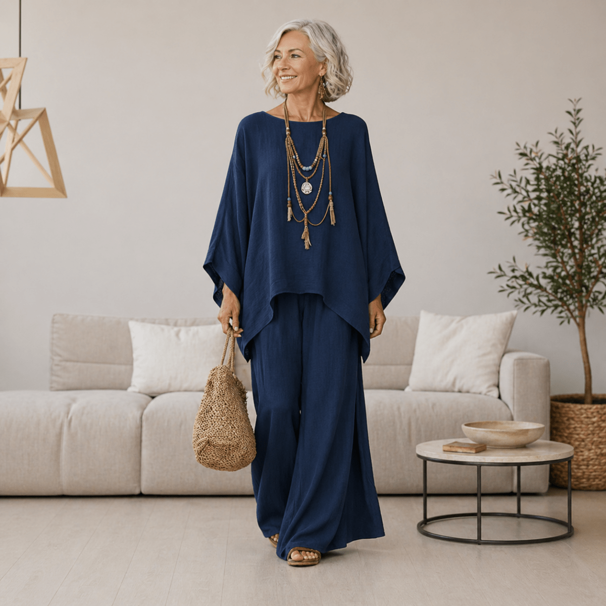 ISABELLE | Set with wide-leg pants - Liora Melbourne