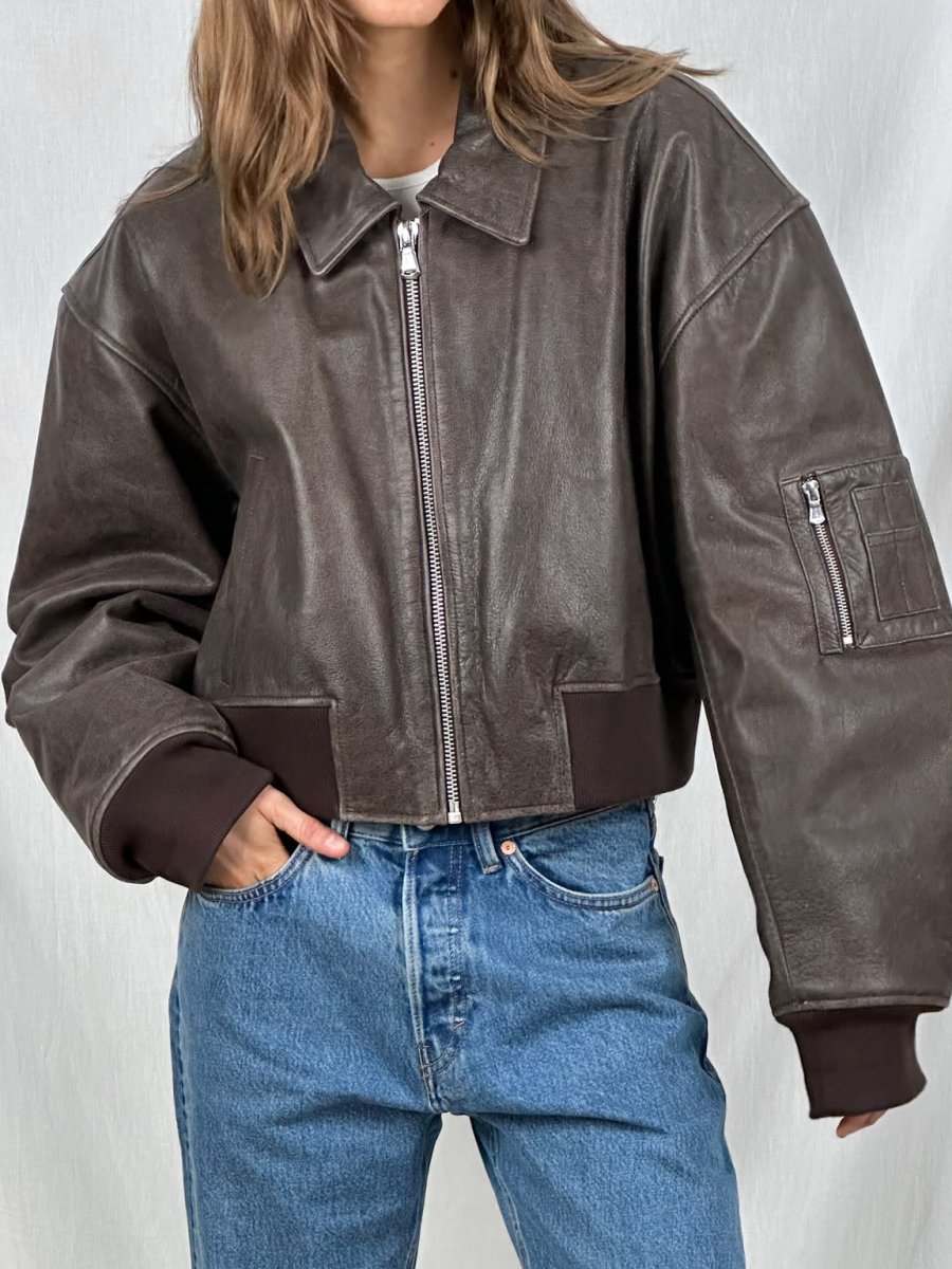 LALUNA | Cropped jacket with zip fastening - Liora Melbourne