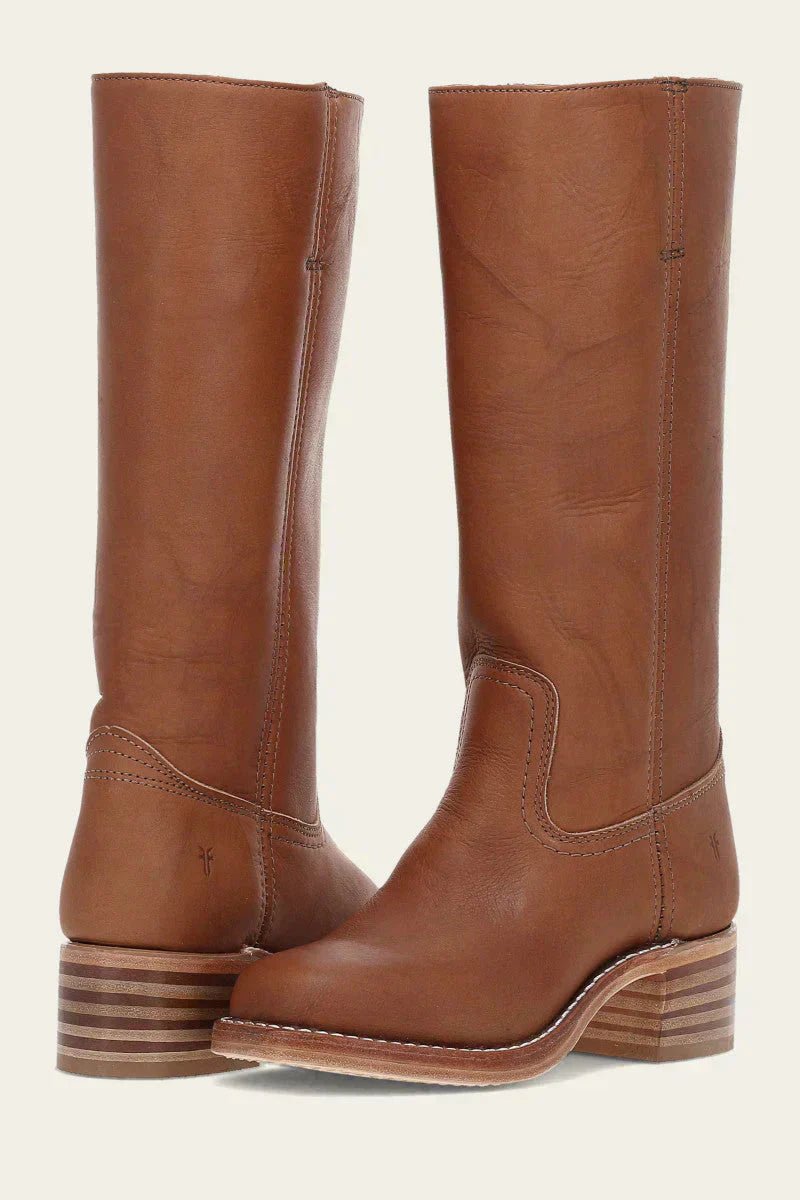 JANE | Western boots with stacked block heel - Liora Melbourne