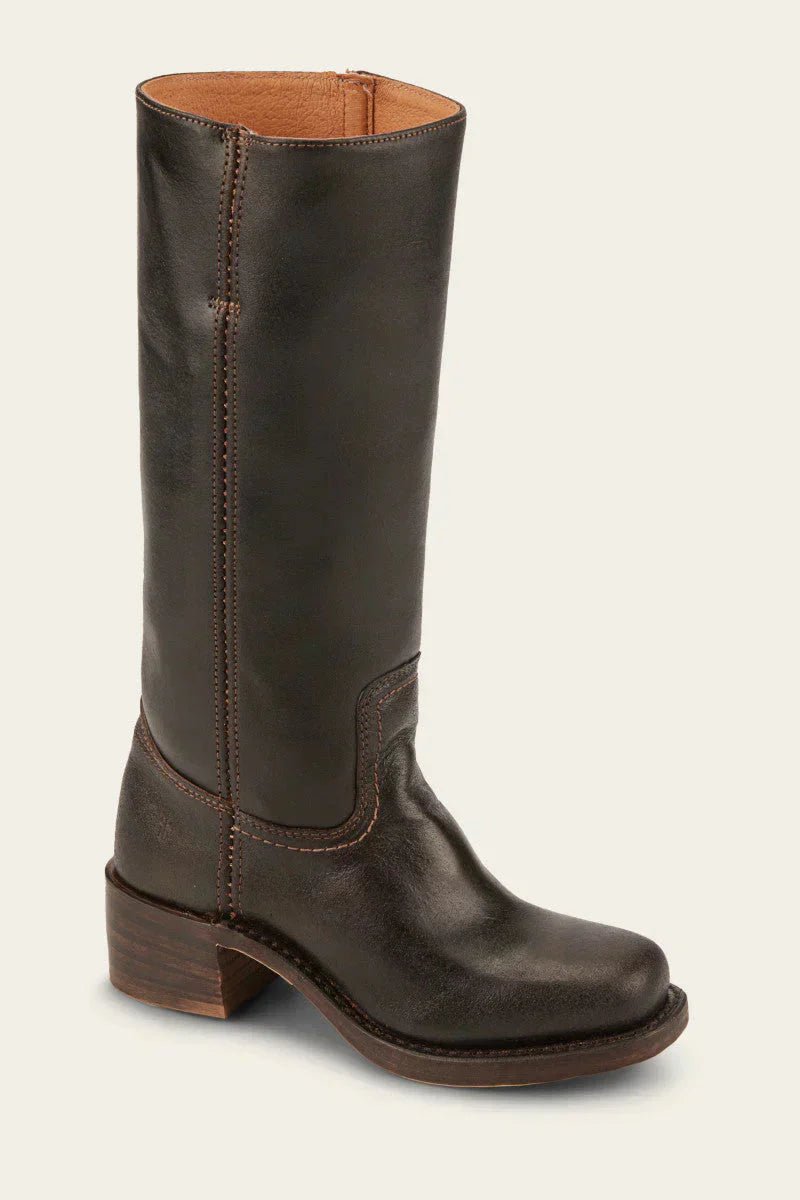 JANE | Western boots with stacked block heel - Liora Melbourne