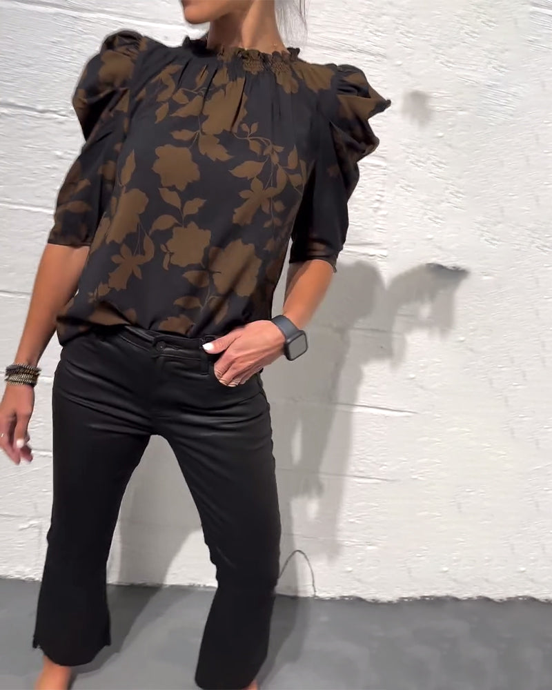 SUMMER | Blouse with puff sleeves - Liora Melbourne