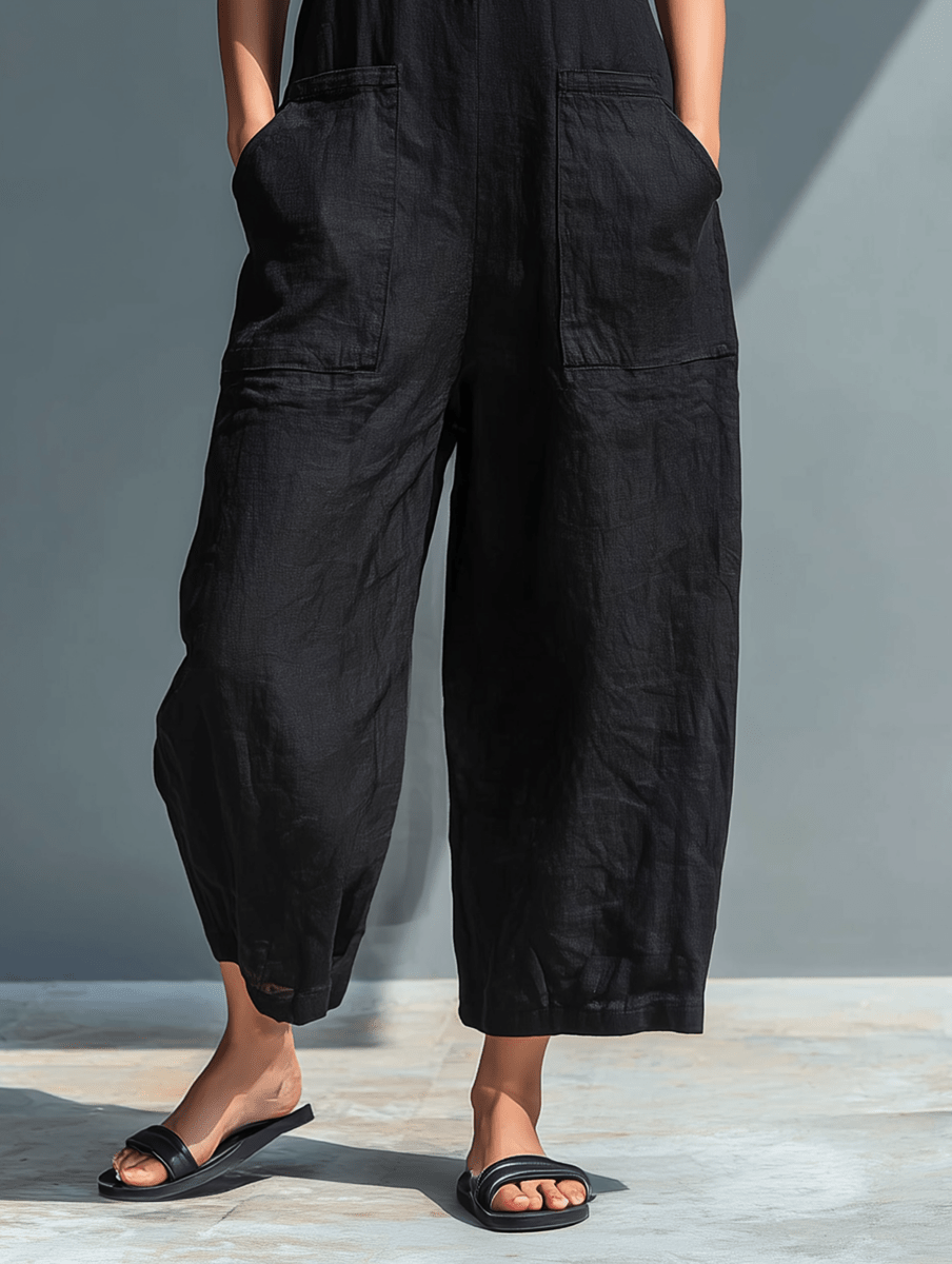 MORGAN | Sleeveless jumpsuit with high collar - Liora Melbourne