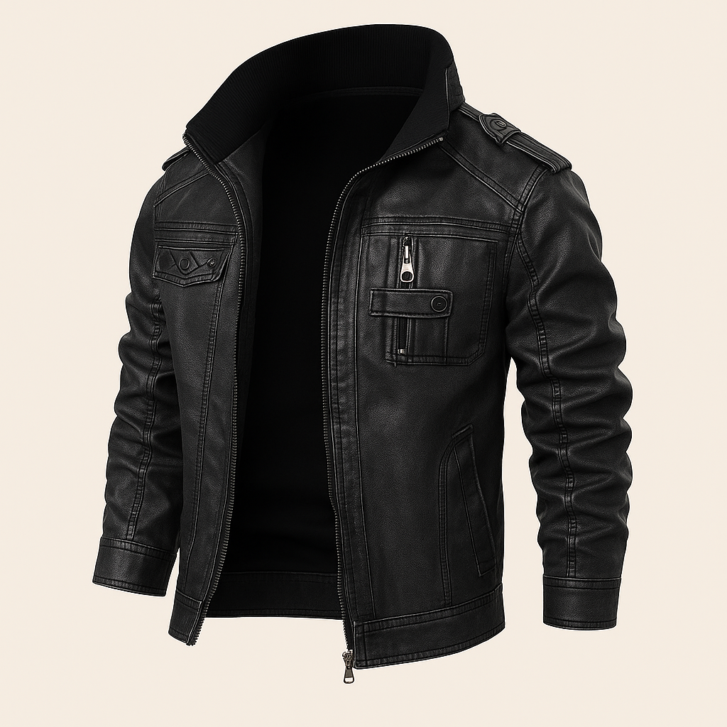 BONANZA | Moto jacket with stand collar