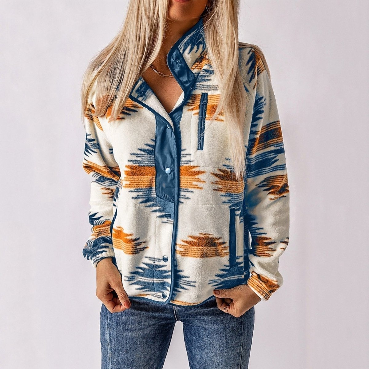 NANCY | Fleece jacket with stand collar - Liora Melbourne