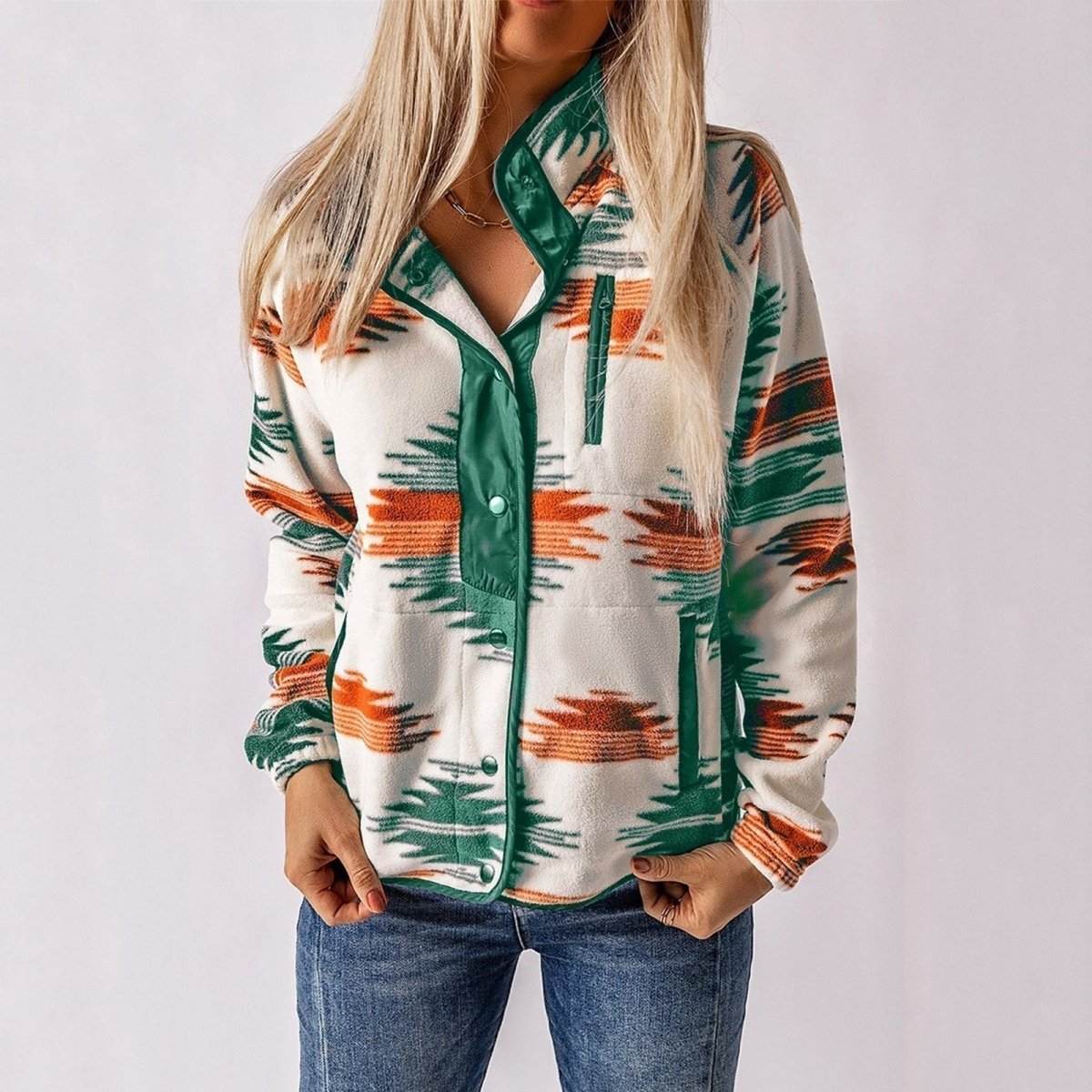 NANCY | Fleece jacket with stand collar - Liora Melbourne