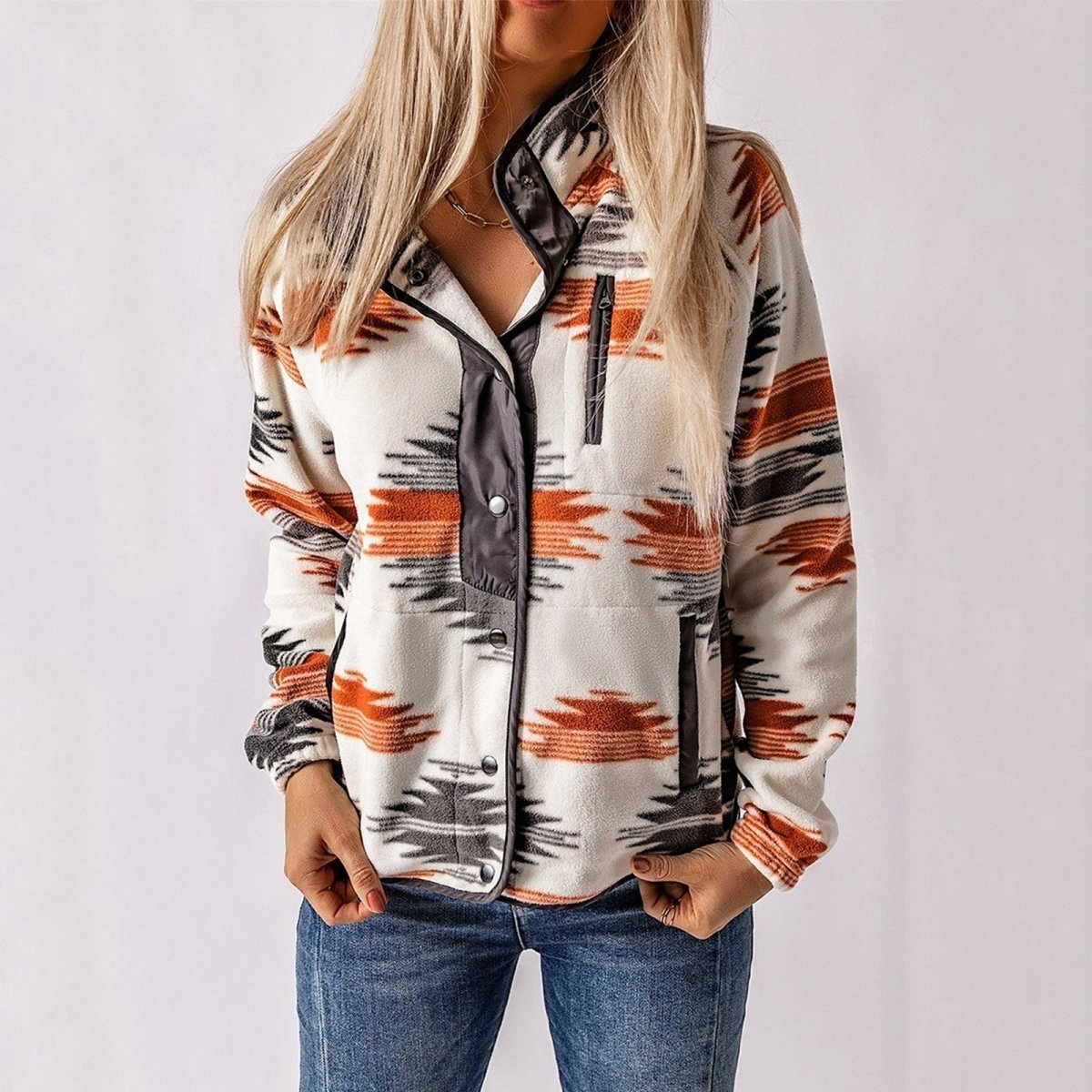 NANCY | Fleece jacket with stand collar - Liora Melbourne