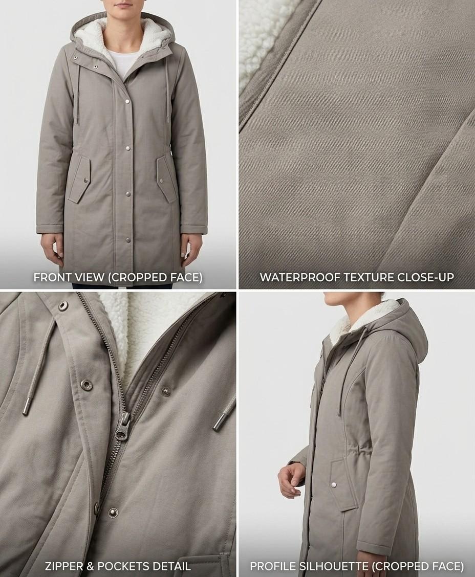 LEAH | Waterproof parka with fleece lining - Liora Melbourne