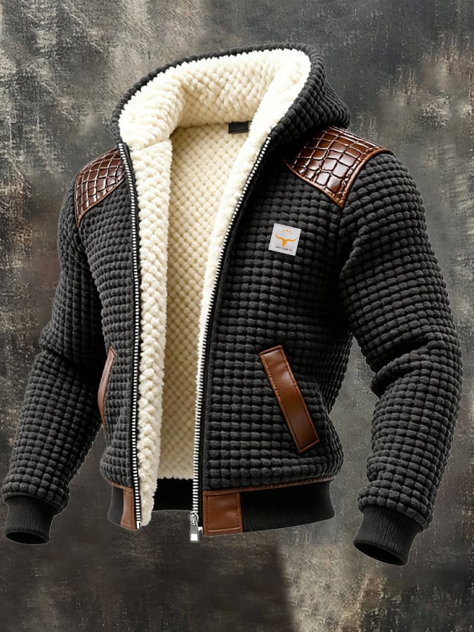 TORVIJAN | Hooded jacket with structured texture