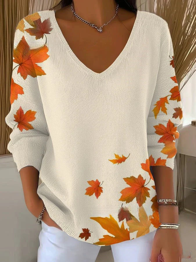 ELSIE | Jumper with V-neck - Liora Melbourne
