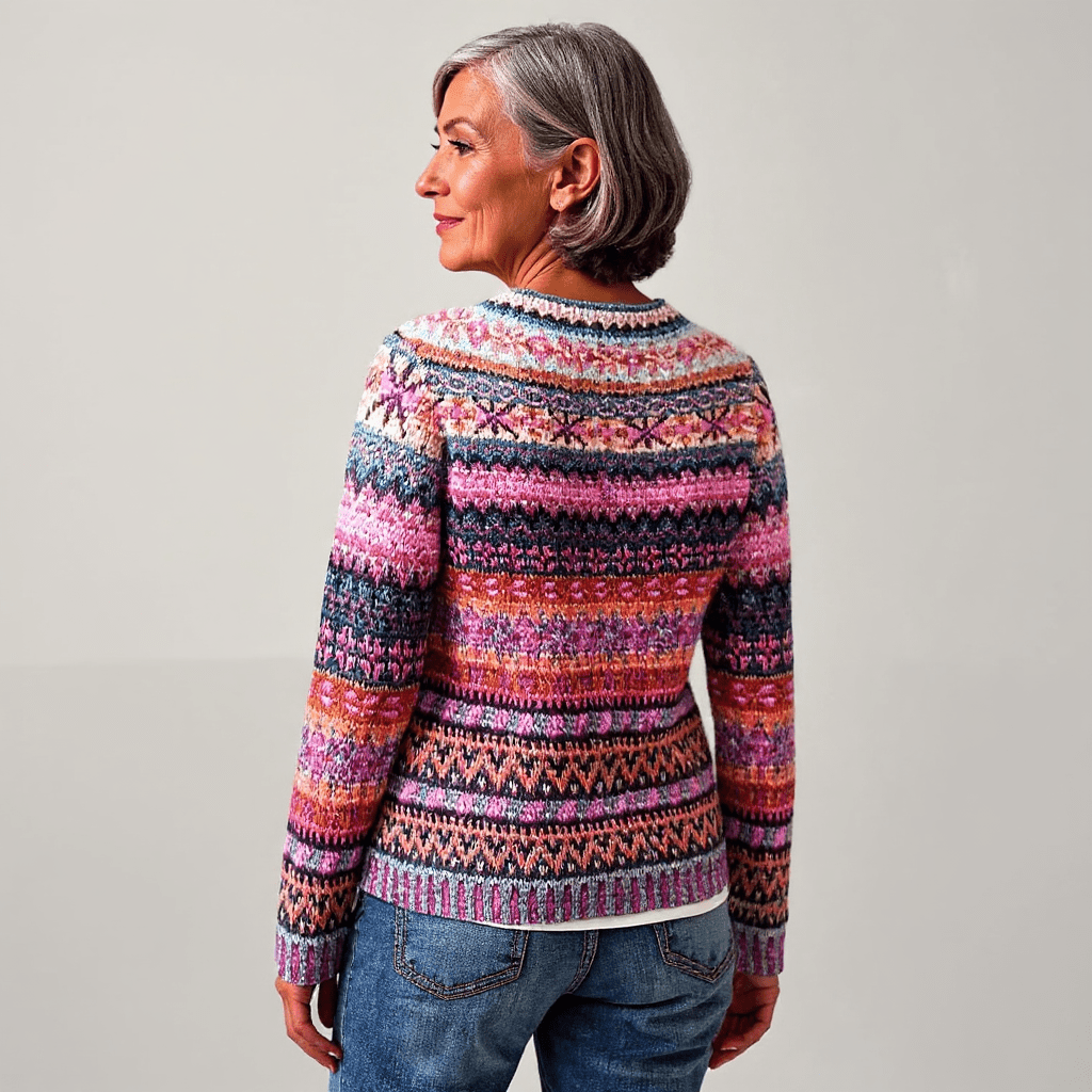 MADISON | Icelandic jumper with patterned knit - Liora Melbourne