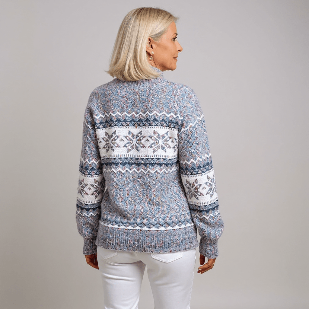 MELANIE | Icelandic knit jumper with patterned design - Liora Melbourne