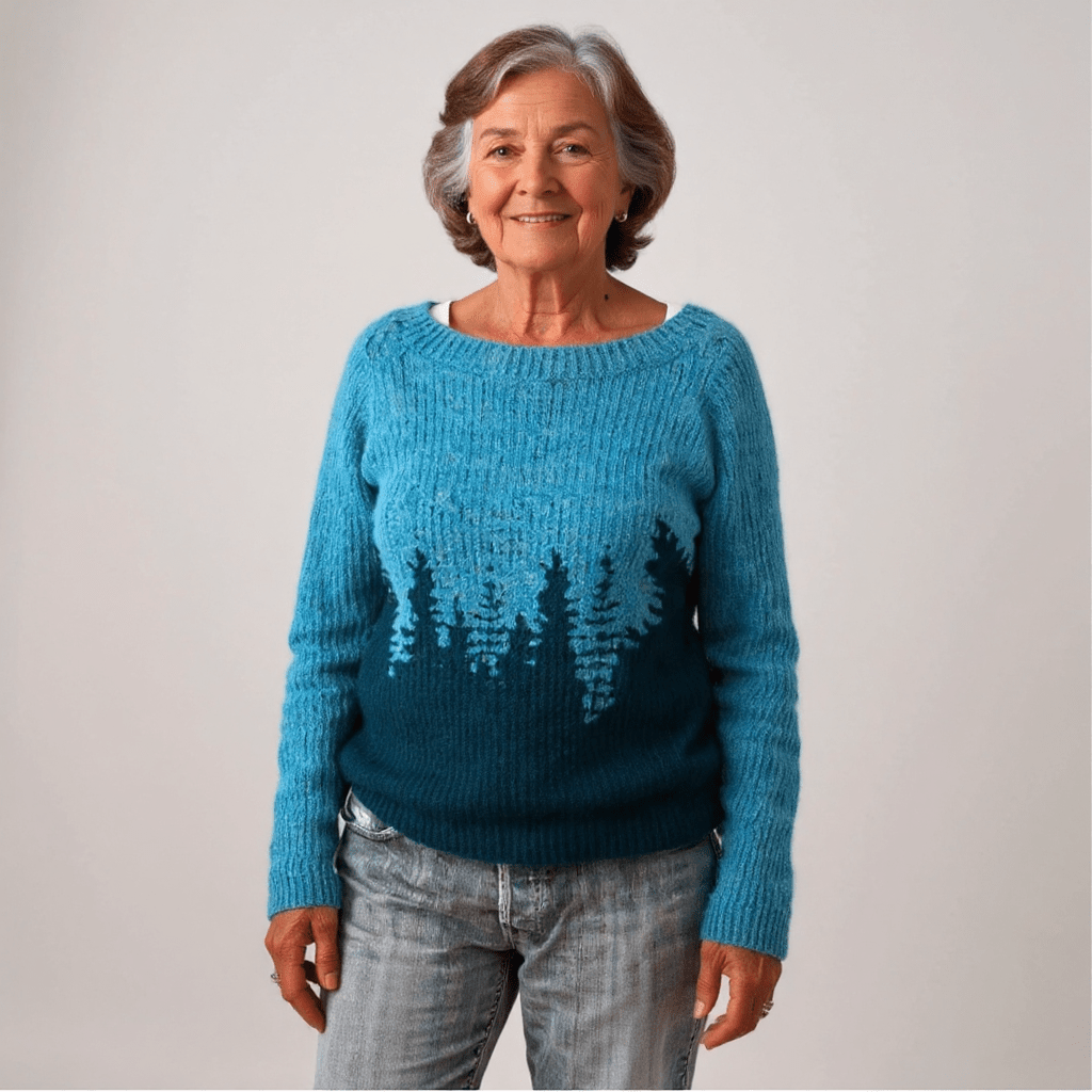 NATALIE | Icelandic jumper with patterned knit - Liora Melbourne