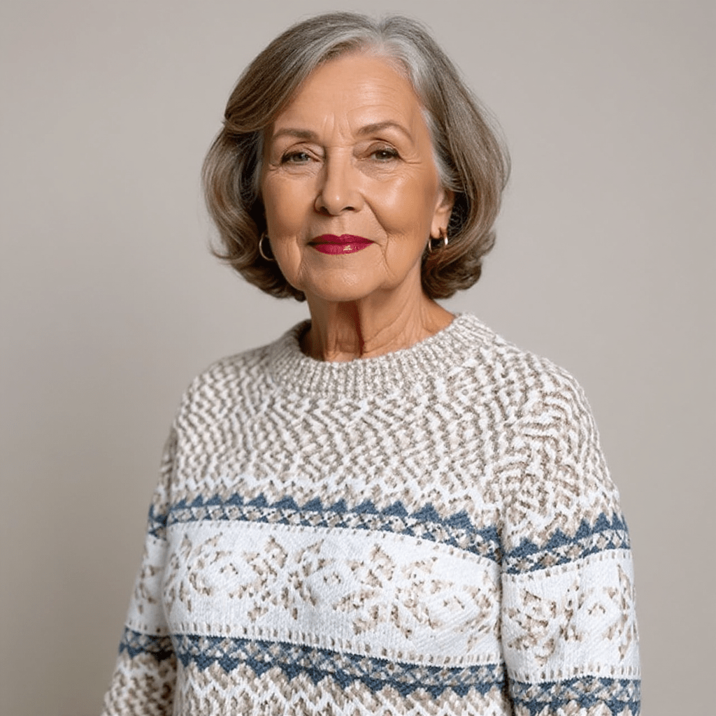 MELANIE | Icelandic knit jumper with patterned design - Liora Melbourne