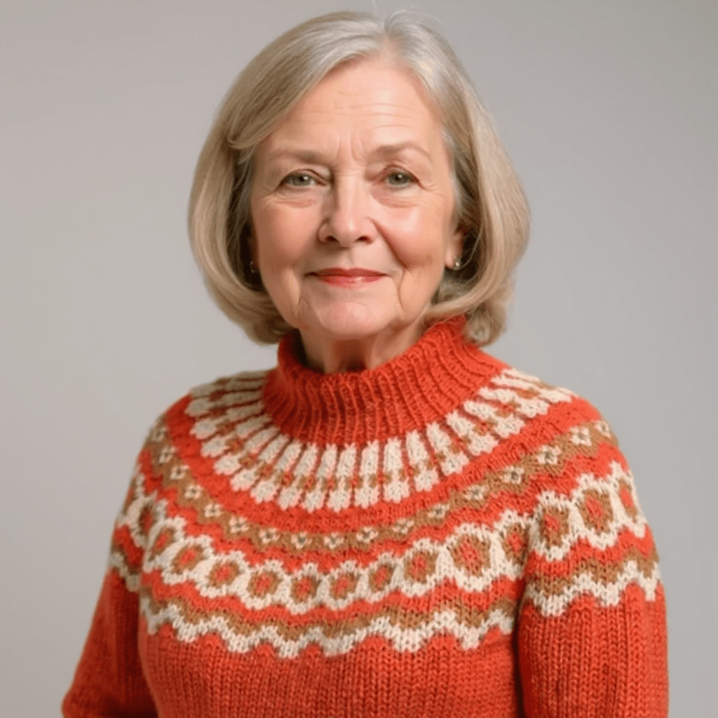 AMARA | Icelandic jumper with patterned design - Liora Melbourne