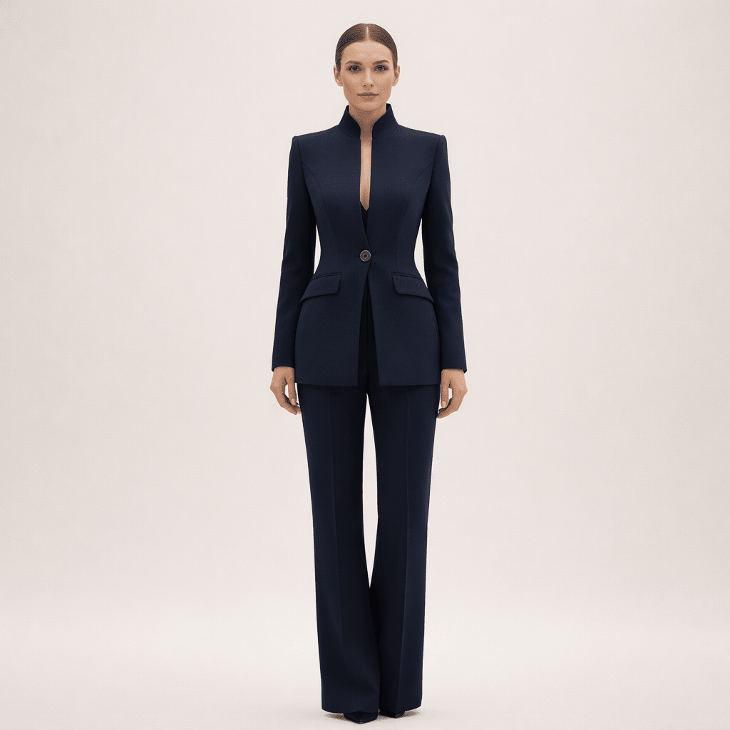 OLIVIA | Suit set with straight-leg trousers - Liora Melbourne