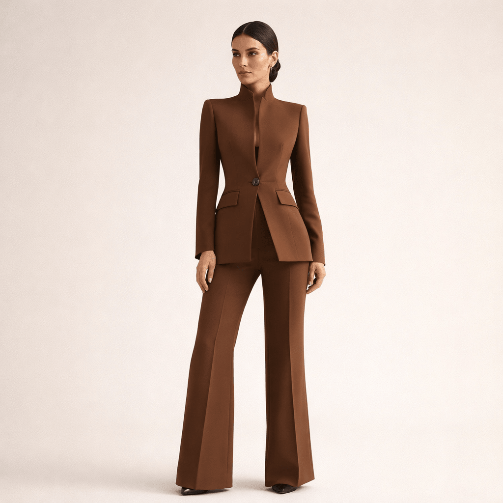 OLIVIA | Suit set with straight-leg trousers - Liora Melbourne