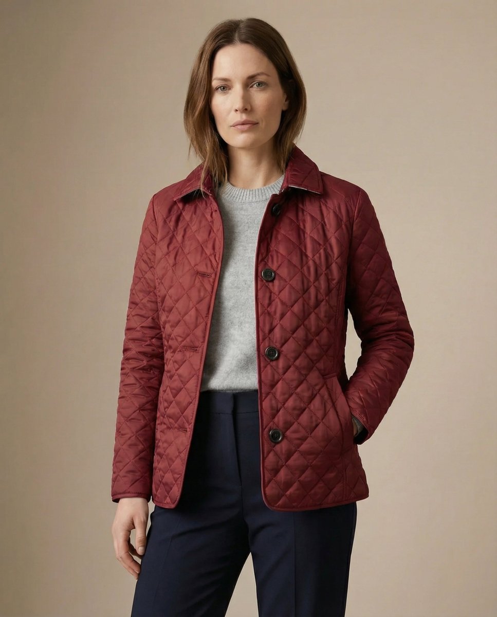GRACE | Quilted jacket with button-up front - Liora Melbourne