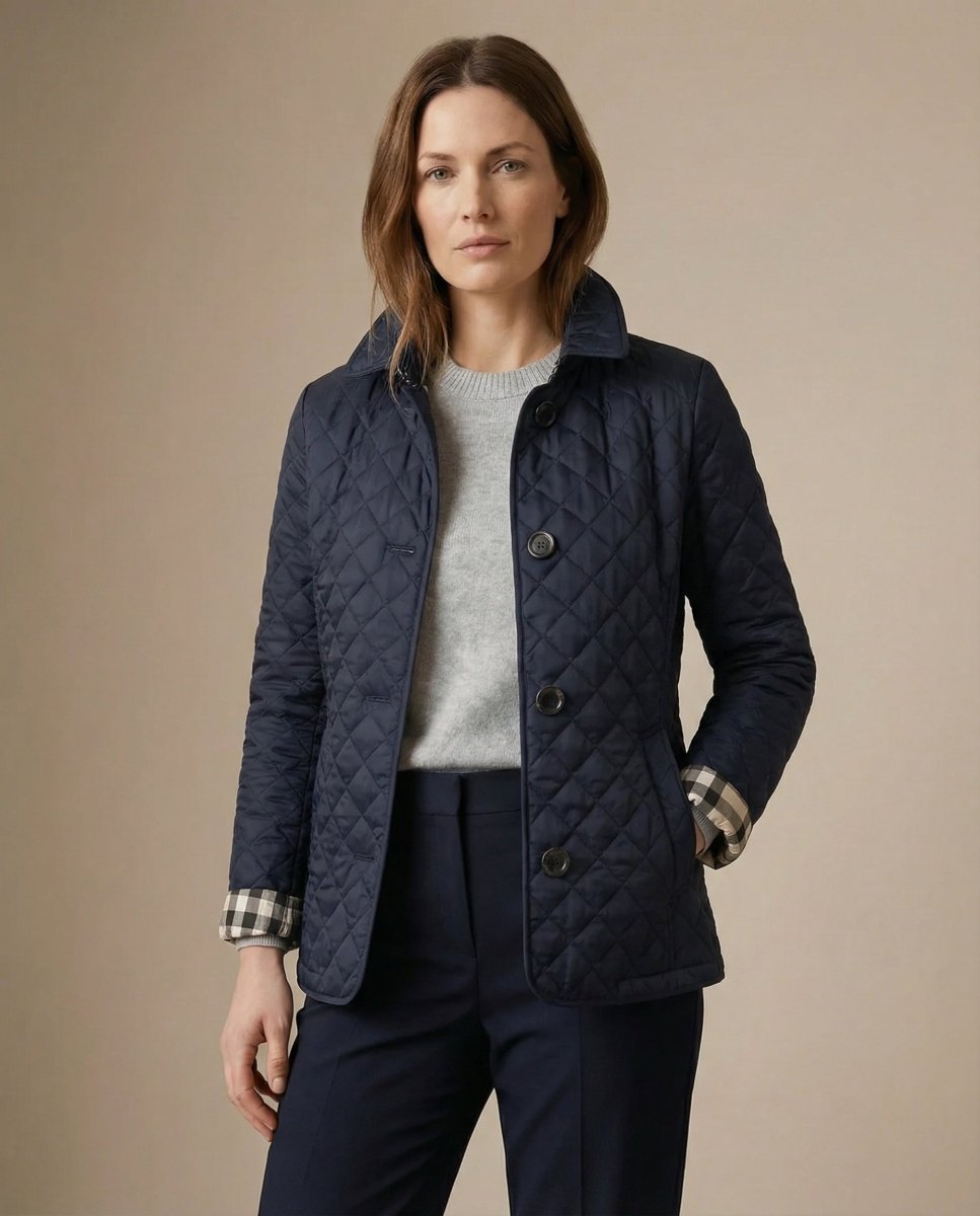GRACE | Quilted jacket with button-up front - Liora Melbourne