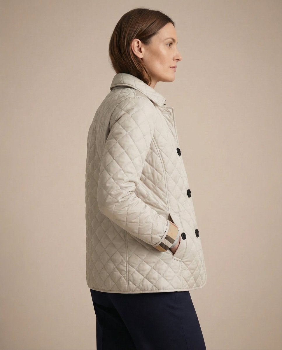 GRACE | Quilted jacket with button-up front - Liora Melbourne