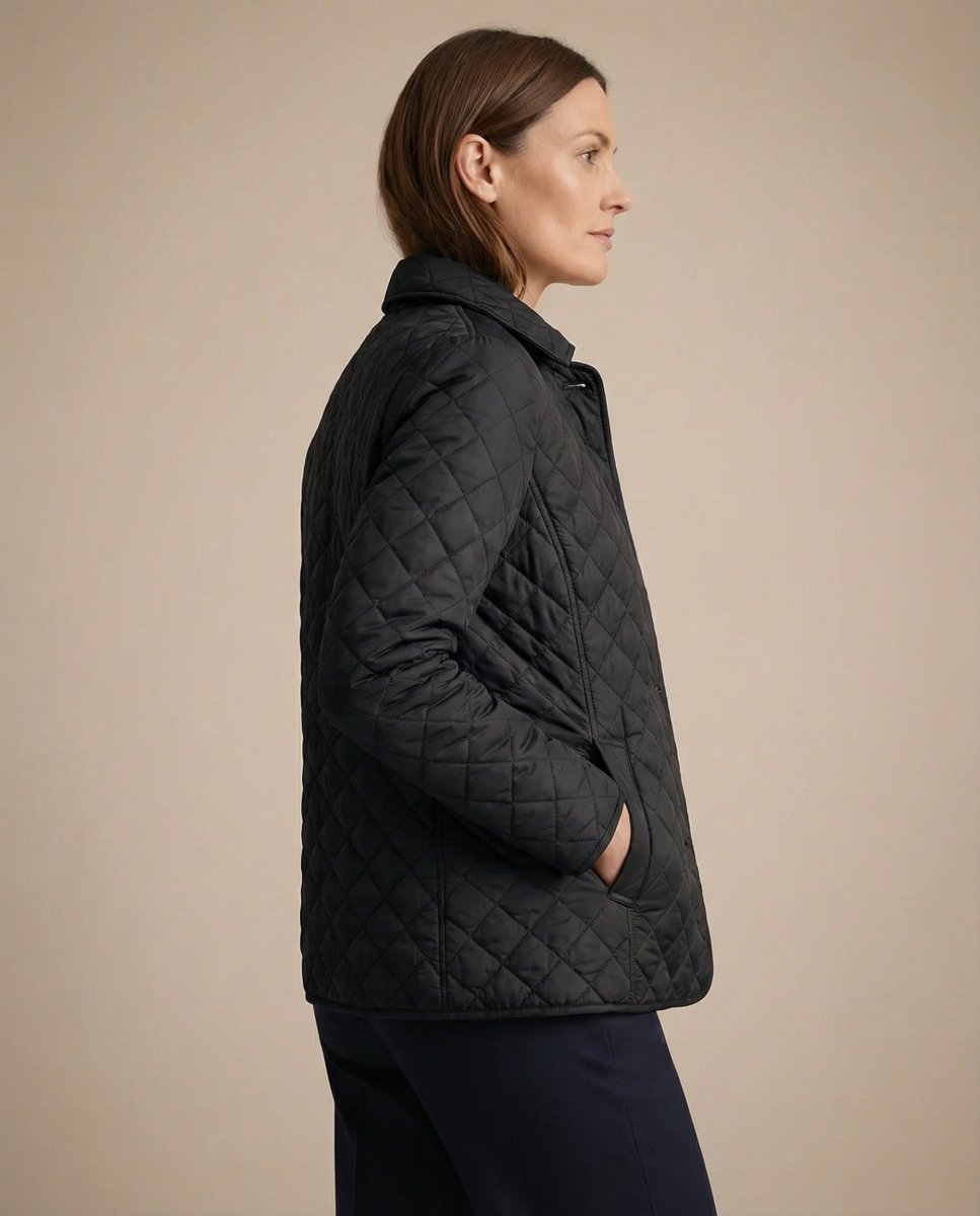 GRACE | Quilted jacket with button-up front - Liora Melbourne