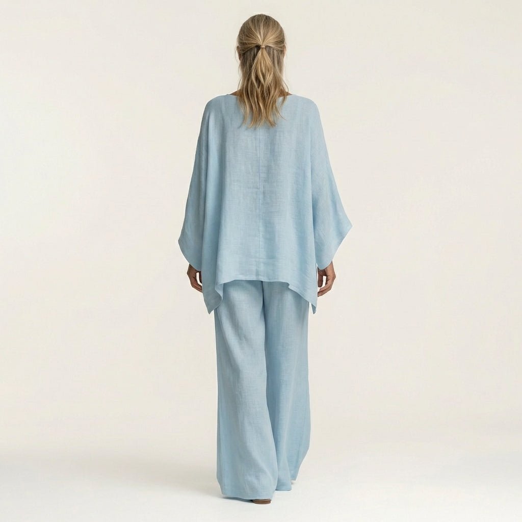 MAJOLIE | Set with wide-leg trousers - Liora Melbourne