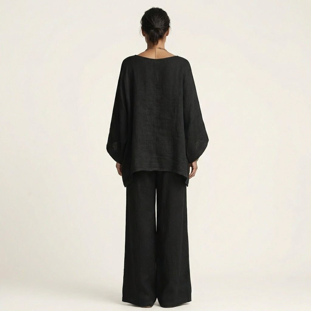 MAJOLIE | Set with wide-leg trousers - Liora Melbourne