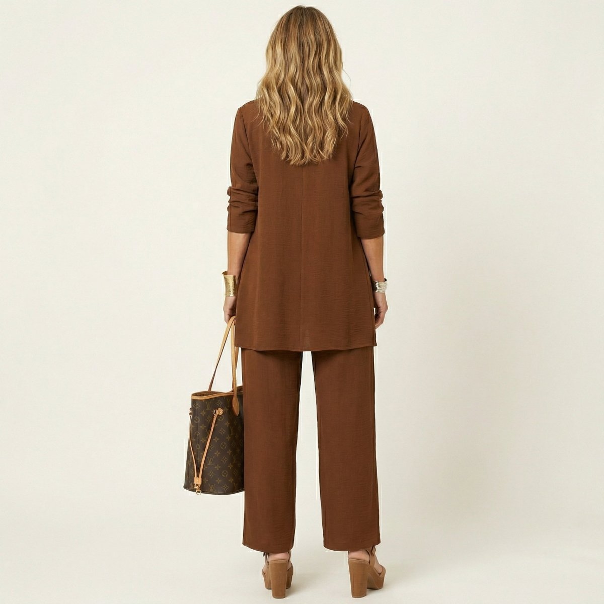 VIVIENNE | Three-piece set with wide-leg trousers - Liora Melbourne