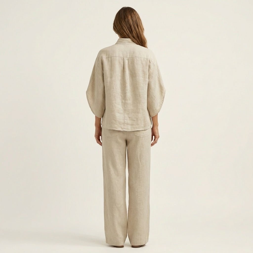 ZERAH | Two-piece set with wide-leg trousers - Liora Melbourne