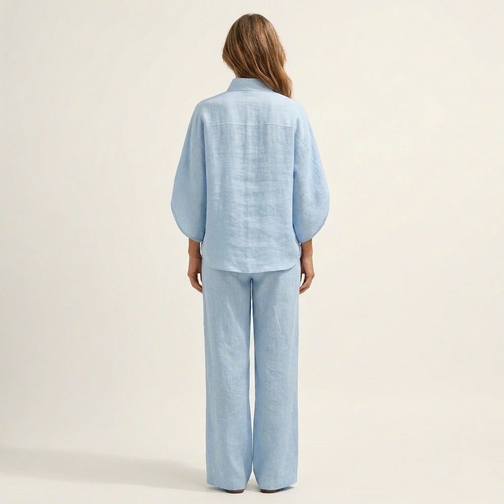 ZERAH | Two-piece set with wide-leg trousers - Liora Melbourne