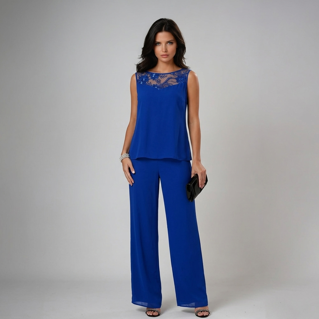 IVA | Three-piece set with wide-leg trousers - Liora Melbourne