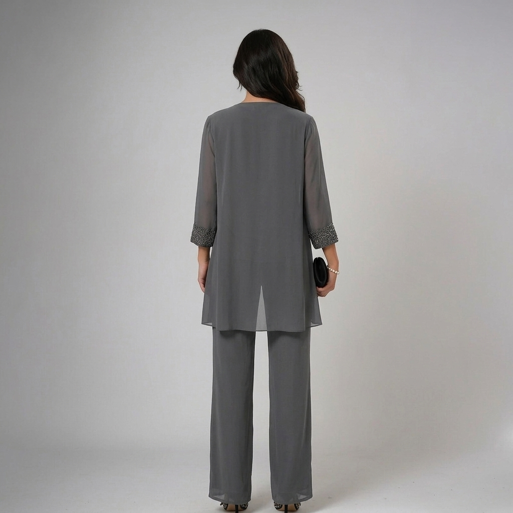 IVA | Three-piece set with wide-leg trousers - Liora Melbourne