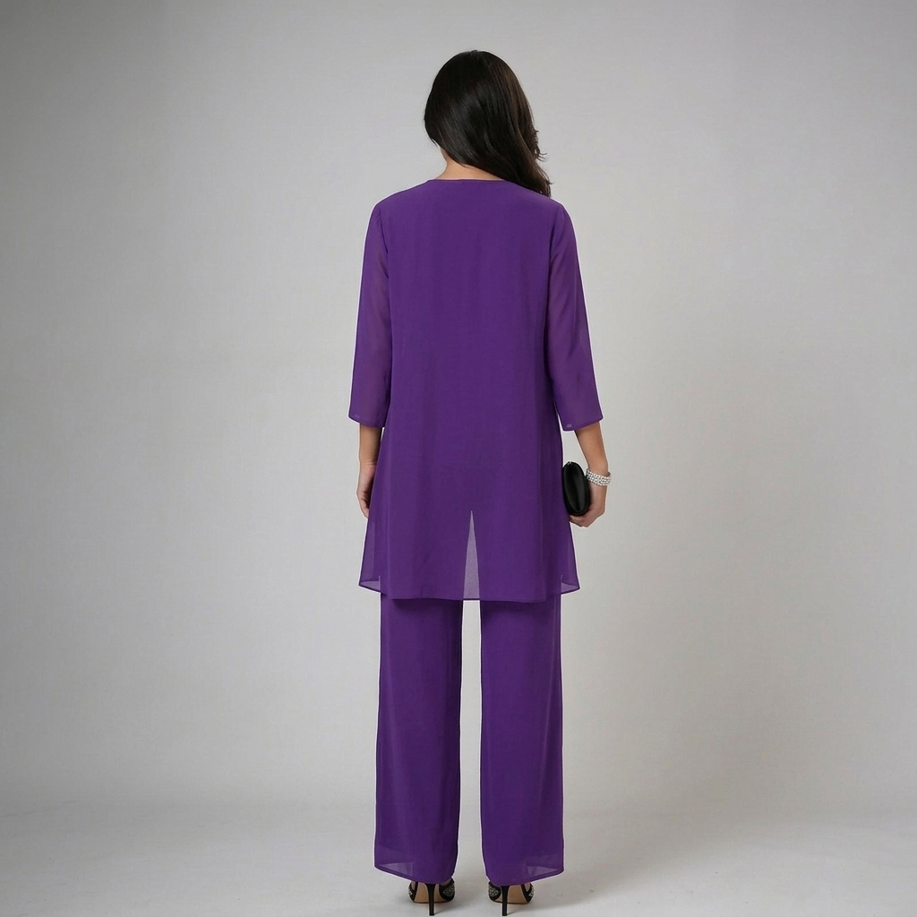 IVA | Three-piece set with wide-leg trousers - Liora Melbourne