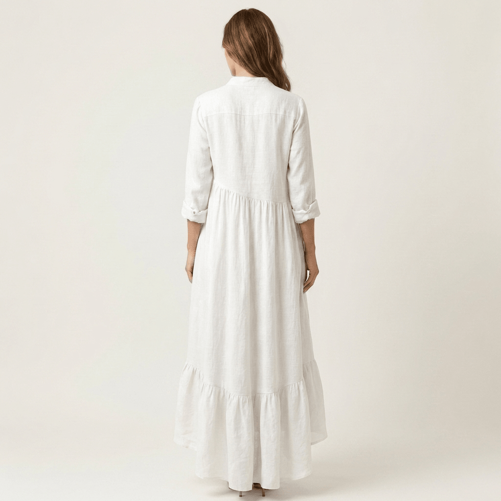 JILANA | Maxi dress with ruffle hem - Liora Melbourne