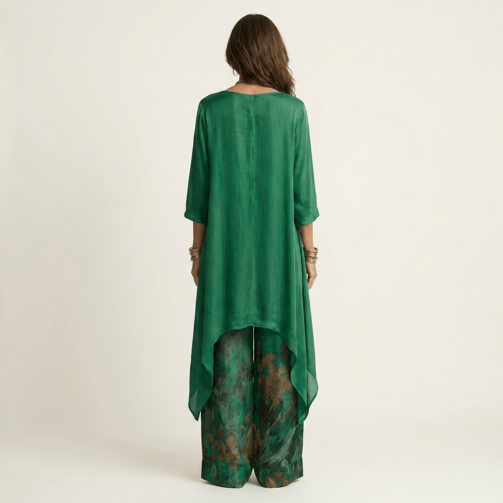 CARIOLA | Set with printed wide-leg trousers - Liora Melbourne