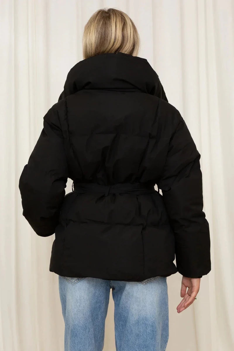 QUINN | Quilted jacket with belt - Liora Melbourne