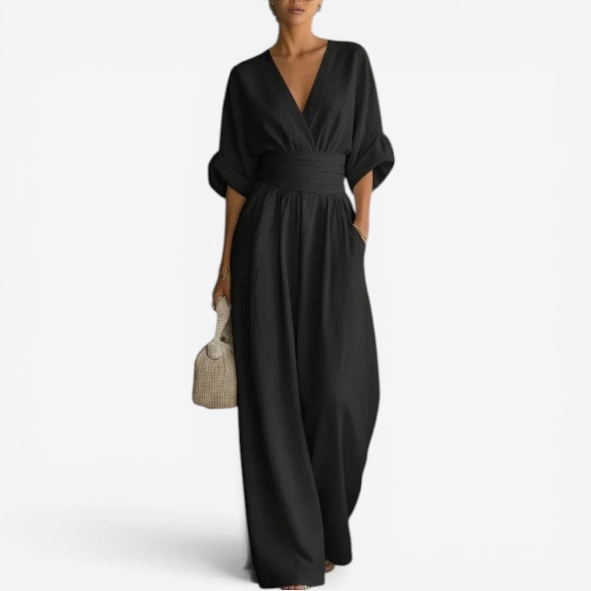 CHESKA | Jumpsuit with cinched waist - Liora Melbourne