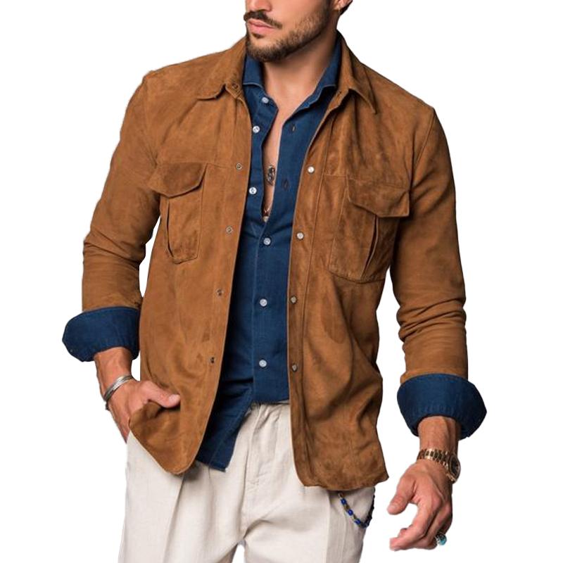 BLAKE | Overshirt with suede finish - Liora Melbourne