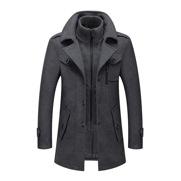 GEORGE | Coat with double collar - Liora Melbourne